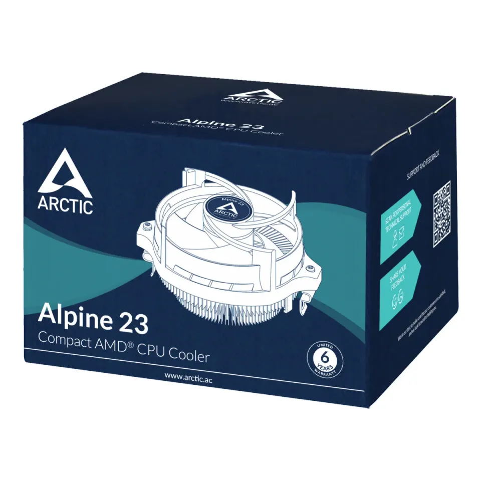 ARCTIC Alpine 23 chladič CPU (AMD AM4, AM5)