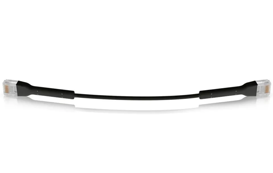 Ubiquiti U-Cable-Patch-RJ45-BK-50, Ethernet Patch Kabel, 0,1m (0,22m s konektory),Cat6, černý (50ks)