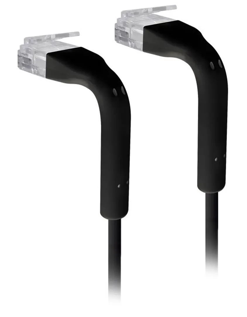 Ubiquiti U-Cable-Patch-RJ45-BK-50, Ethernet Patch Kabel, 0,1m (0,22m s konektory),Cat6, černý (50ks)
