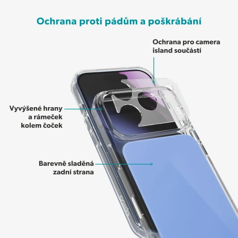Epico Tile Mag+ Case iPhone 17 Pro/18 Pro modrá