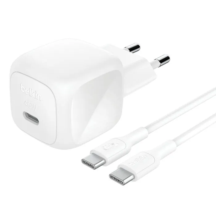 Belkin BOOST CHARGE 45W USB-C Power Delivery PPS nástěnná nabíječka + 1m USB-C n (WCA013kq1MWH-B6)