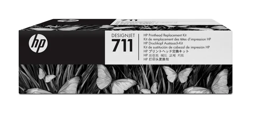 HP C1Q10A hlava č.711 šestibarevná (DesignJet T120, T130, T520)