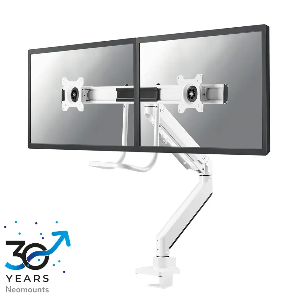 Neomounts Select NM-D775DXWHITE / Flat Screen Desk mount (10-32") desk clamp/grommet / White
