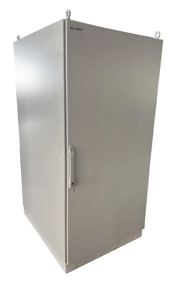 XtendLan Venkovní rozvaděč pro 19", 42U, š. 800, hl.1000mm, IP54, ventilace s termostatem, šedý, podstavec