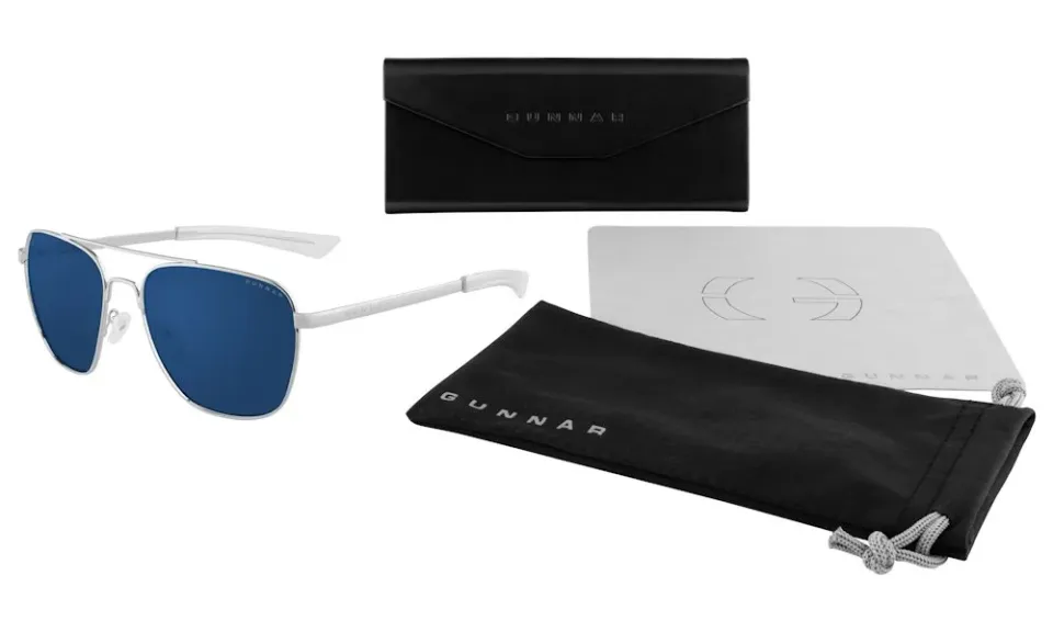 GUNNAR kancelářske/herní brýle MUSTANG CHROME sluneční skla NEUTRAL BLF 90 Natural focus