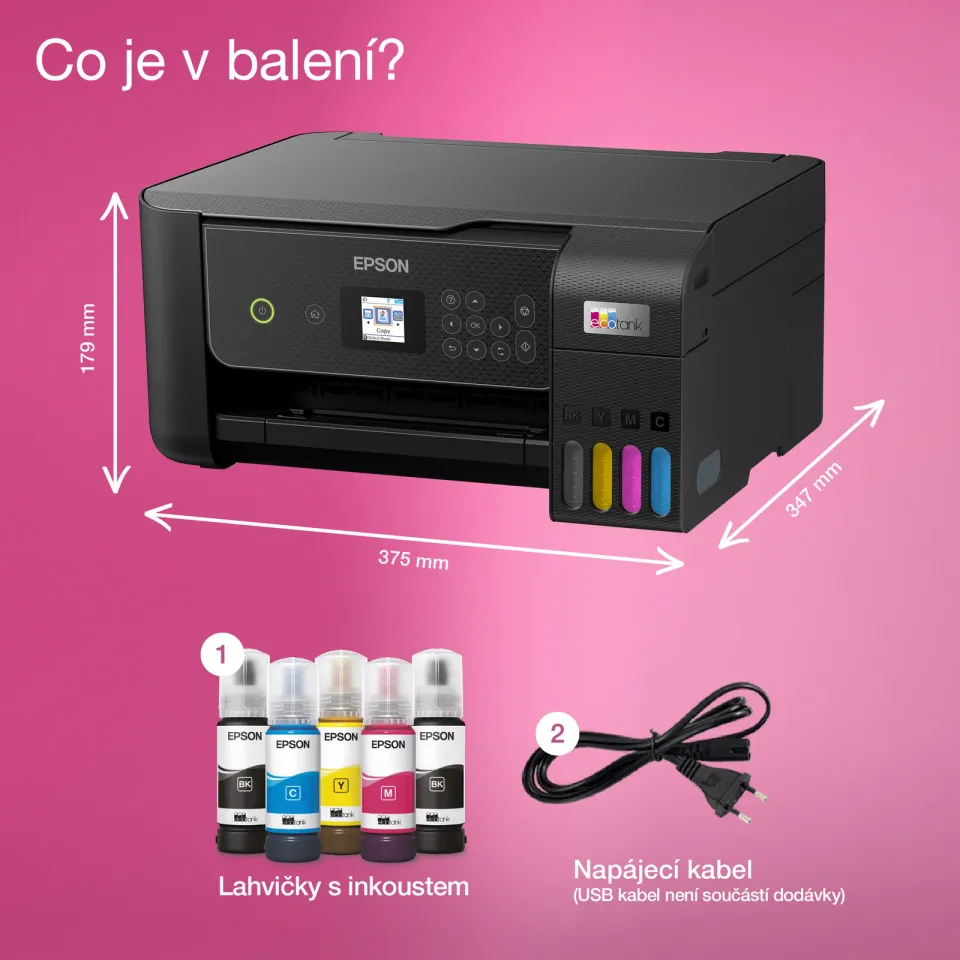 EPSON EcoTank L3280, inkoustová multifunkční tiskárna