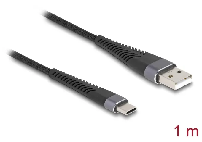 Delock Kabel USB 2.0 ze zástrčky USB Typ-A na zástrčku USB Type-C, s prodlouženo