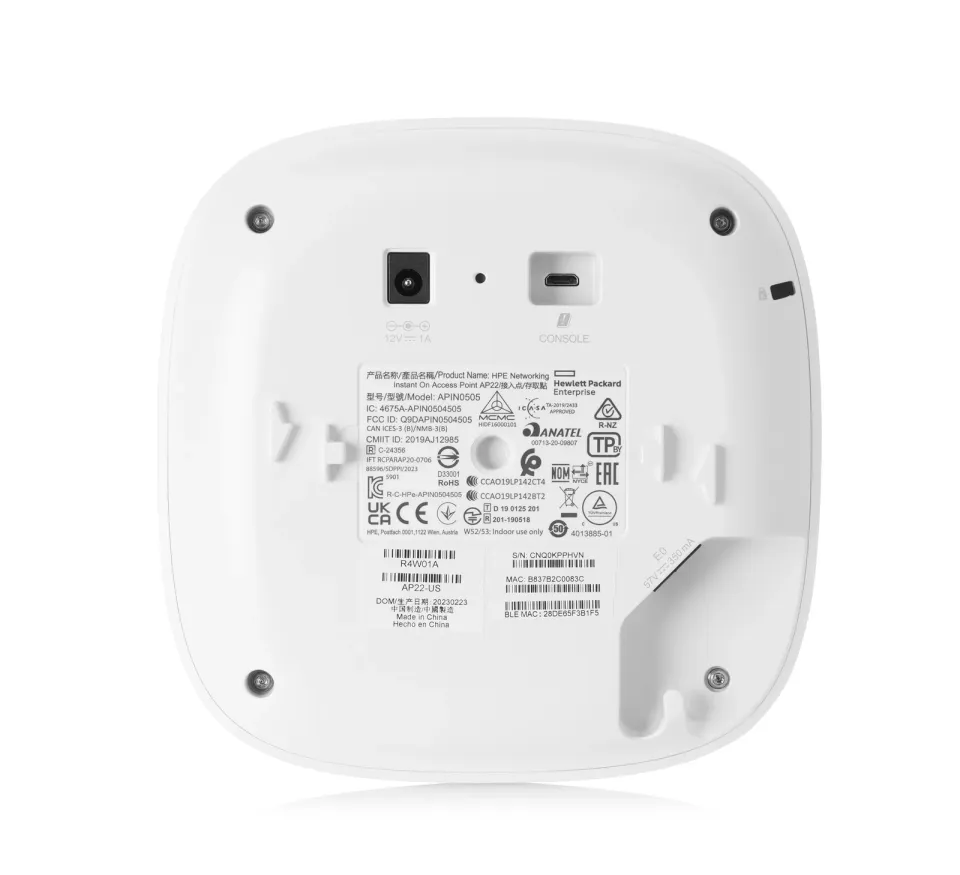 Aruba Instant On AP22 Indoor Access Point 2x2 Wi-Fi 6 (RW)