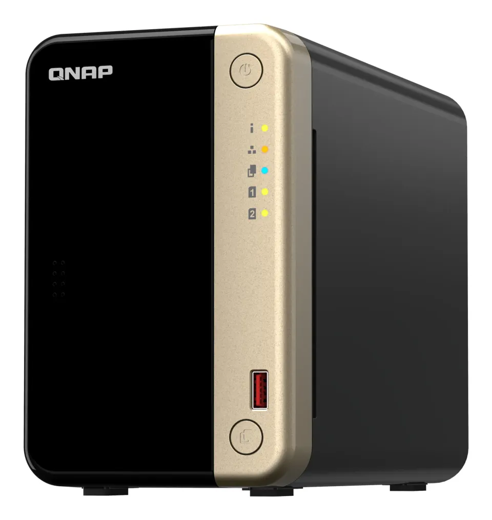 QNAP TS-264-8G TurboNAS server s RAID, fix 8GB DDR4, pro 2x 3,5/2,5in SATA3 HDD/SSD (1x HDMI, 2x USB3 + 2xGLAN) datové úložiště
