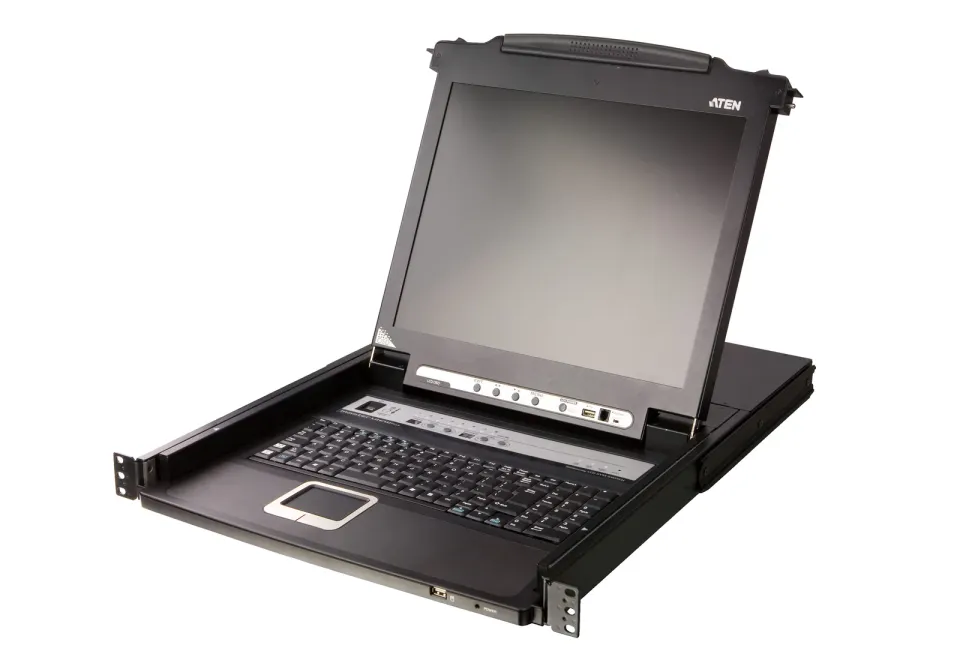 ATEN CL5708N-ATA-G SINGLE RAIL 8P PS/2-USB LCDKVMP 19INCH W/LED LIGHT/USA KB/EU