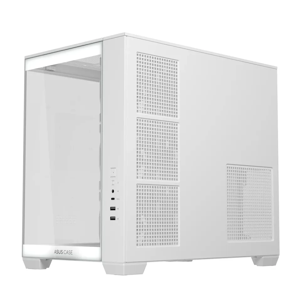 ASUS Case A32 PLUS TG ARGB, ATX, Průhledná bočnice, 4x 120mm ARGB Fan, Bílá