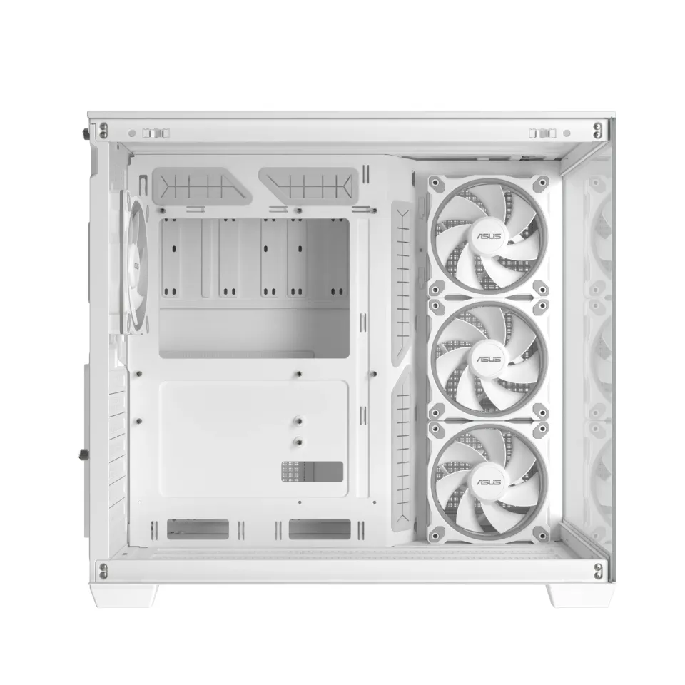 ASUS Case A32 PLUS TG ARGB, ATX, Průhledná bočnice, 4x 120mm ARGB Fan, Bílá