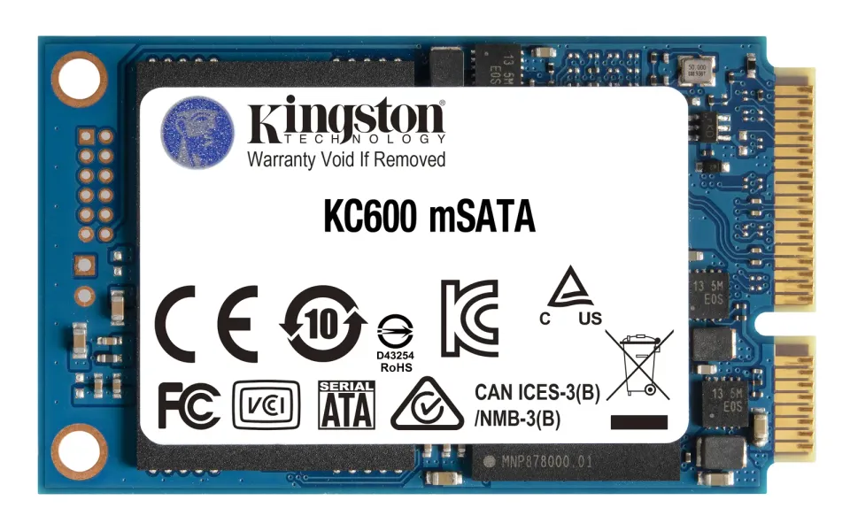 Kingston Flash 512G SSD KC600 SATA3 mSATA