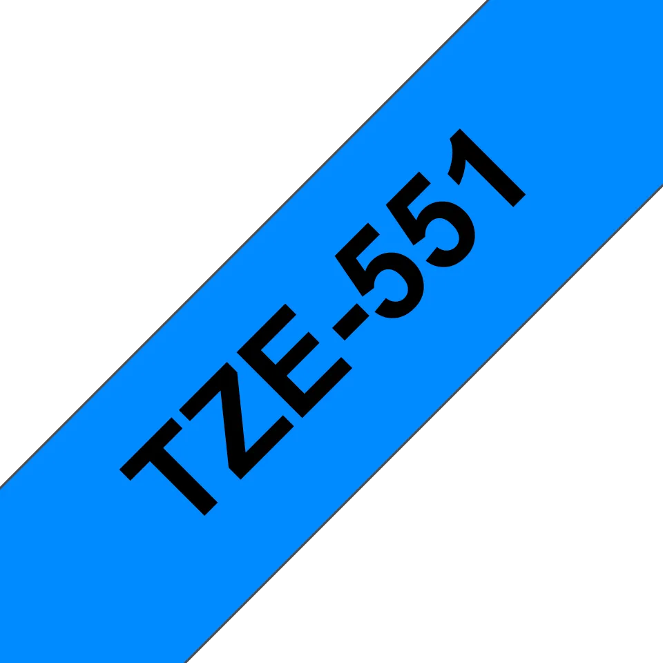 Brother - TZe-551, modrá / černá (24mm, laminovaná)