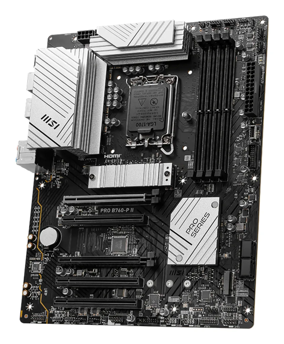 MSI MB Sc LGA1700 PRO B760-P II, Intel B760, 4xDDR5, 1xDP, 1xHDMI, ATX