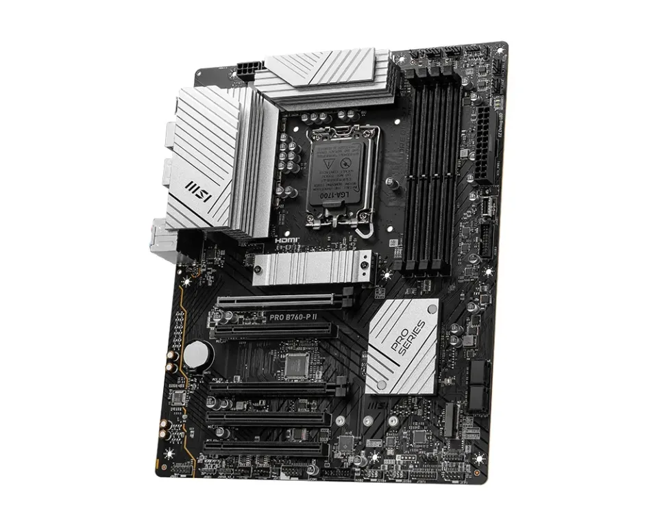 MSI MB Sc LGA1700 PRO B760-P II, Intel B760, 4xDDR5, 1xDP, 1xHDMI, ATX