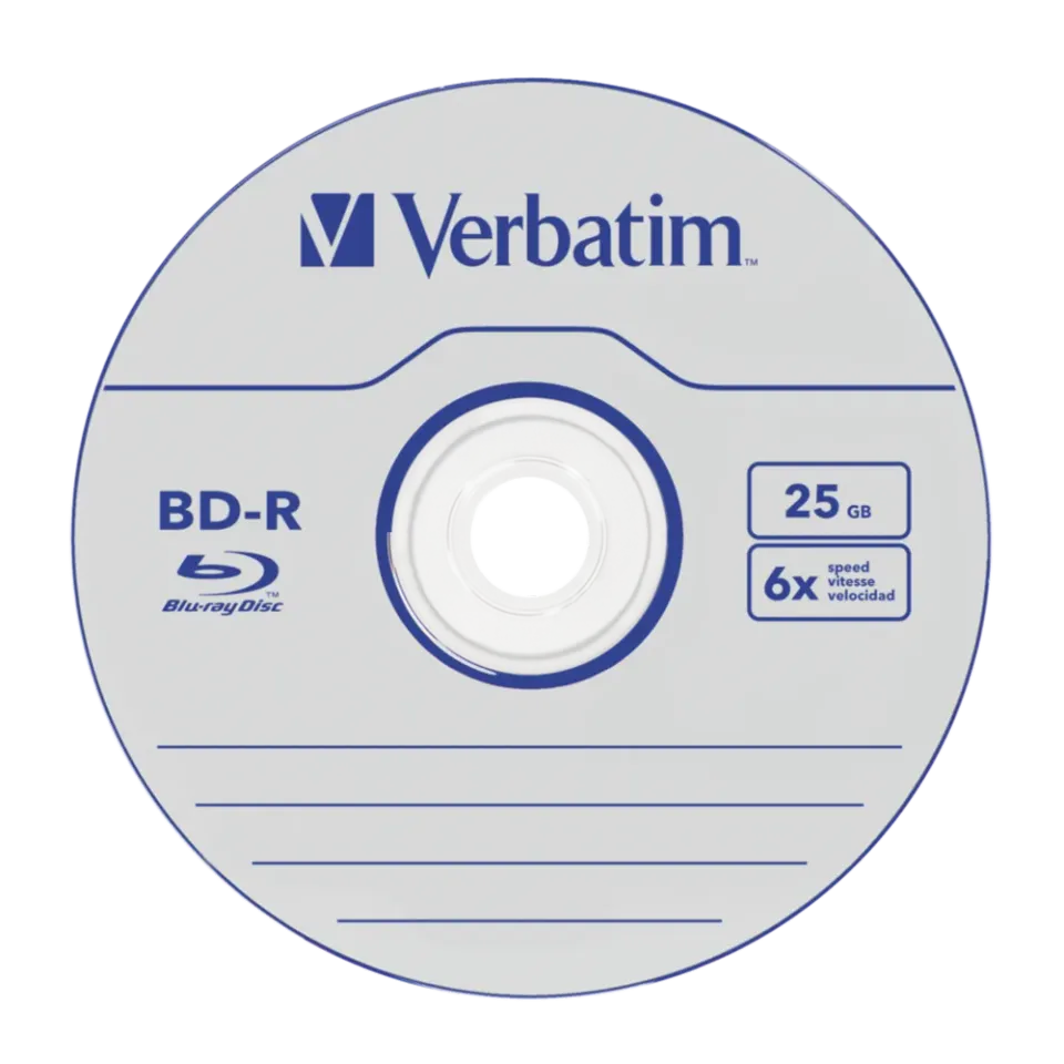 VERBATIM BD-R SL (6x, 25GB),NON-ID, 5ks/pack