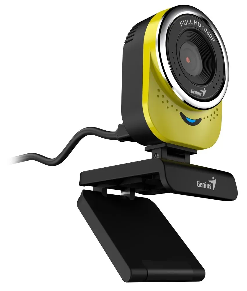 GENIUS webová kamera QCam 6000/ žlutá/ Full HD 1080P/ USB2.0/ mikrofon
