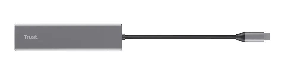 TRUST rozbočovač HALYX, Fast USB-C Hub & Card reader