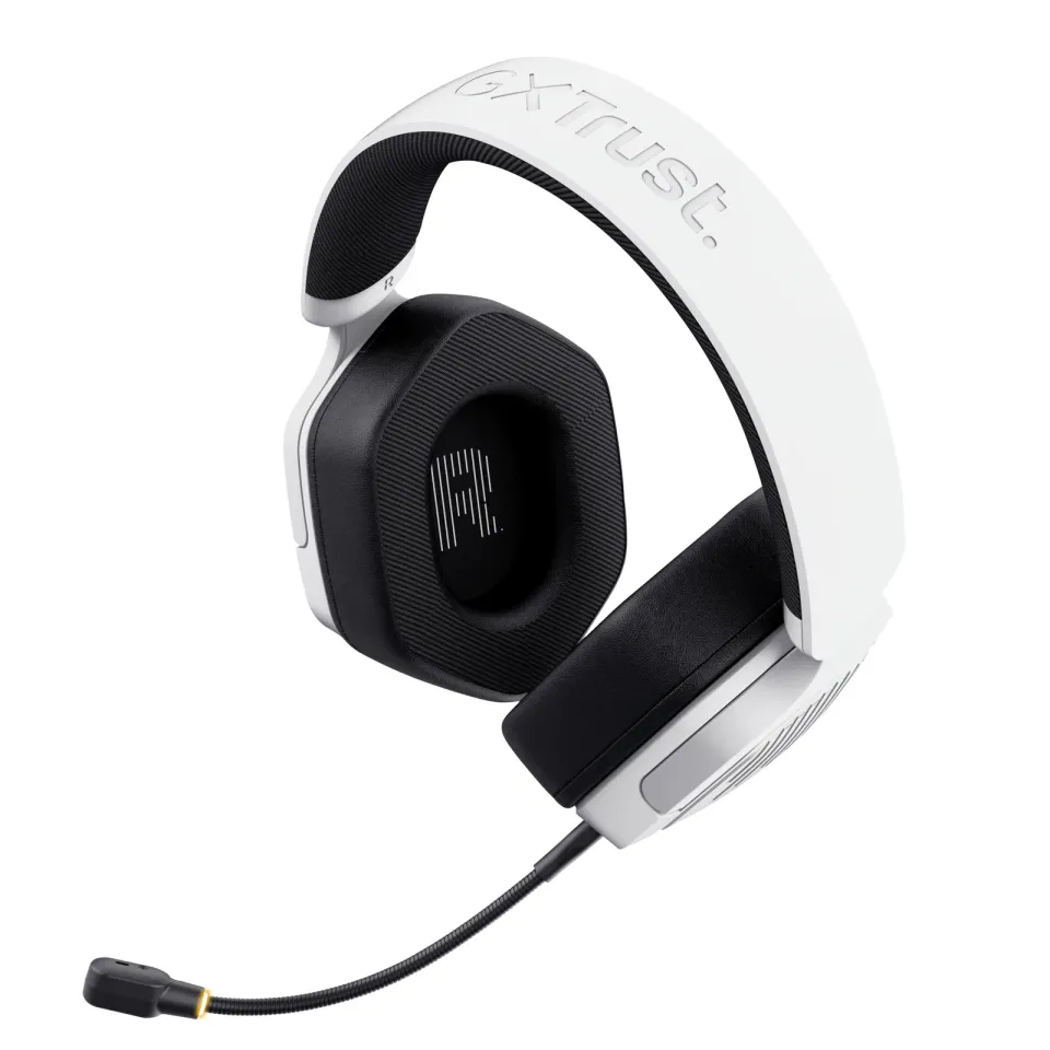 TRUST Herní sluchátka GXT 493W Carus, Bluetooth, 2.4GHz, bílá