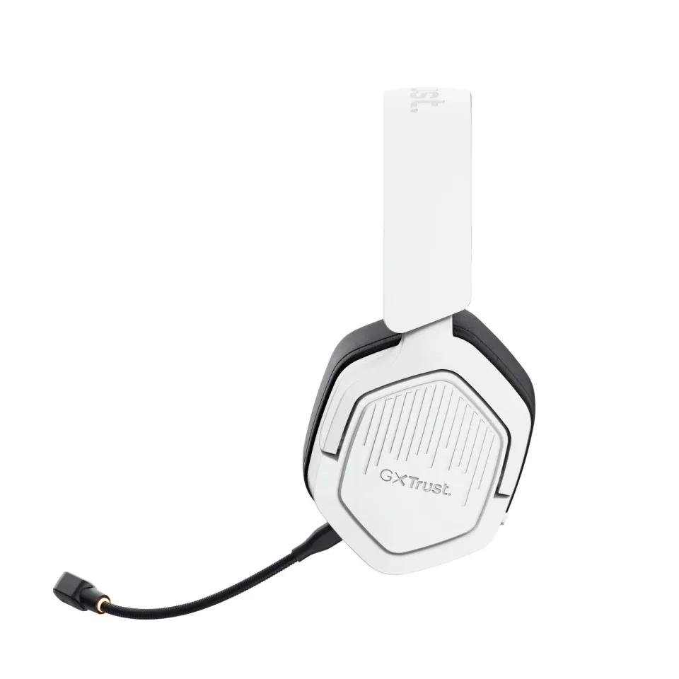 TRUST Herní sluchátka GXT 493W Carus, Bluetooth, 2.4GHz, bílá
