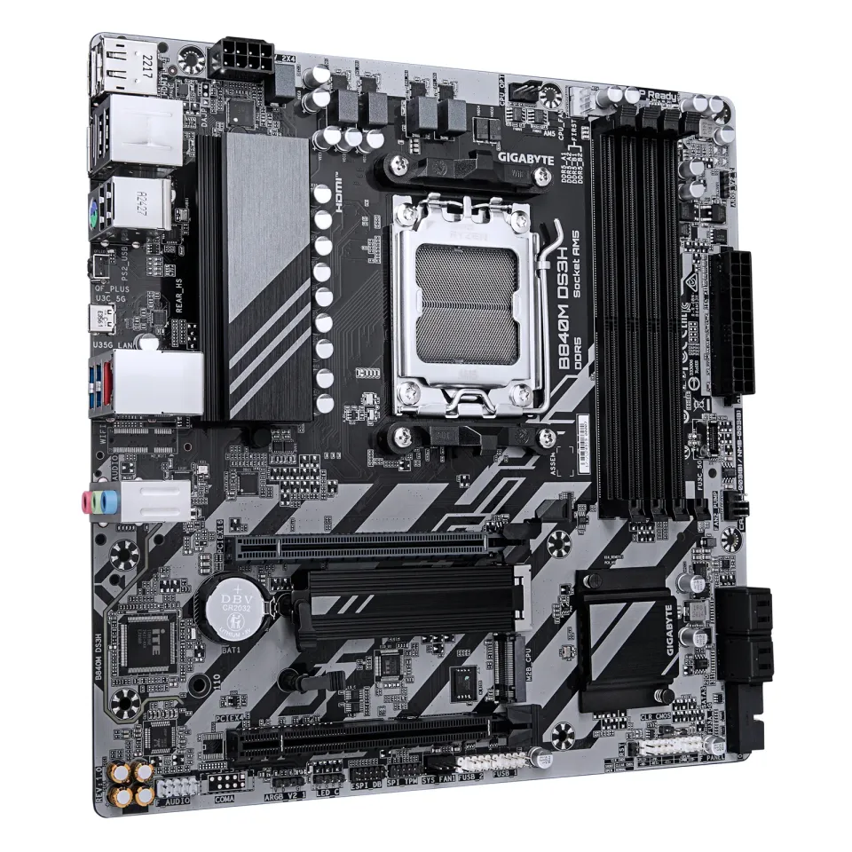 GIGABYTE MB Sc AM5 B840M DS3H, AMD B840, 4xDDR5, 2xDP, 1xHDMI, mATX