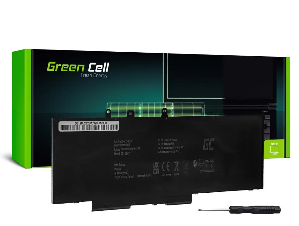 Green Cell Battery 93FTF GJKNX for Dell Latitude 5280 5290 5480 5490 5491 5495 5