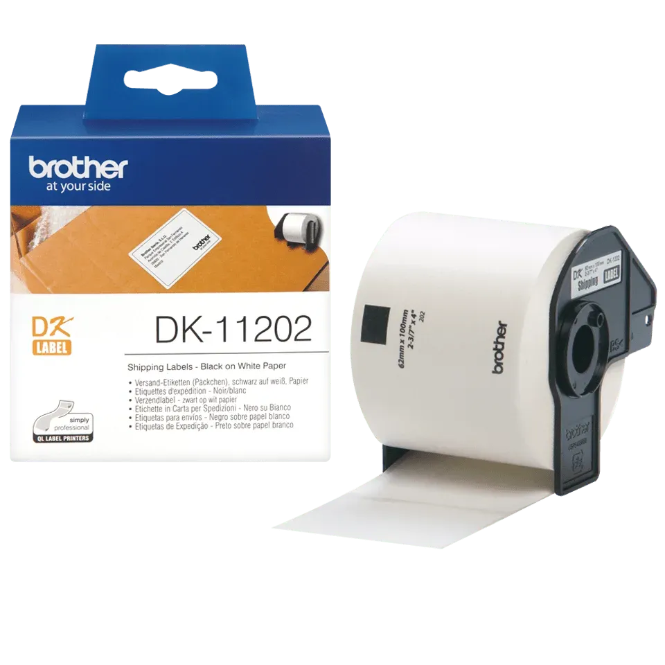 BROTHER DK-11202- papírová etiketa (62x100mm - 300ks)