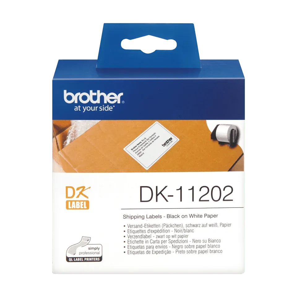 BROTHER DK-11202- papírová etiketa (62x100mm - 300ks)
