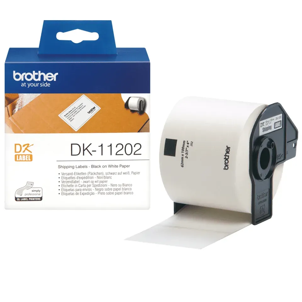 BROTHER DK-11202- papírová etiketa (62x100mm - 300ks)