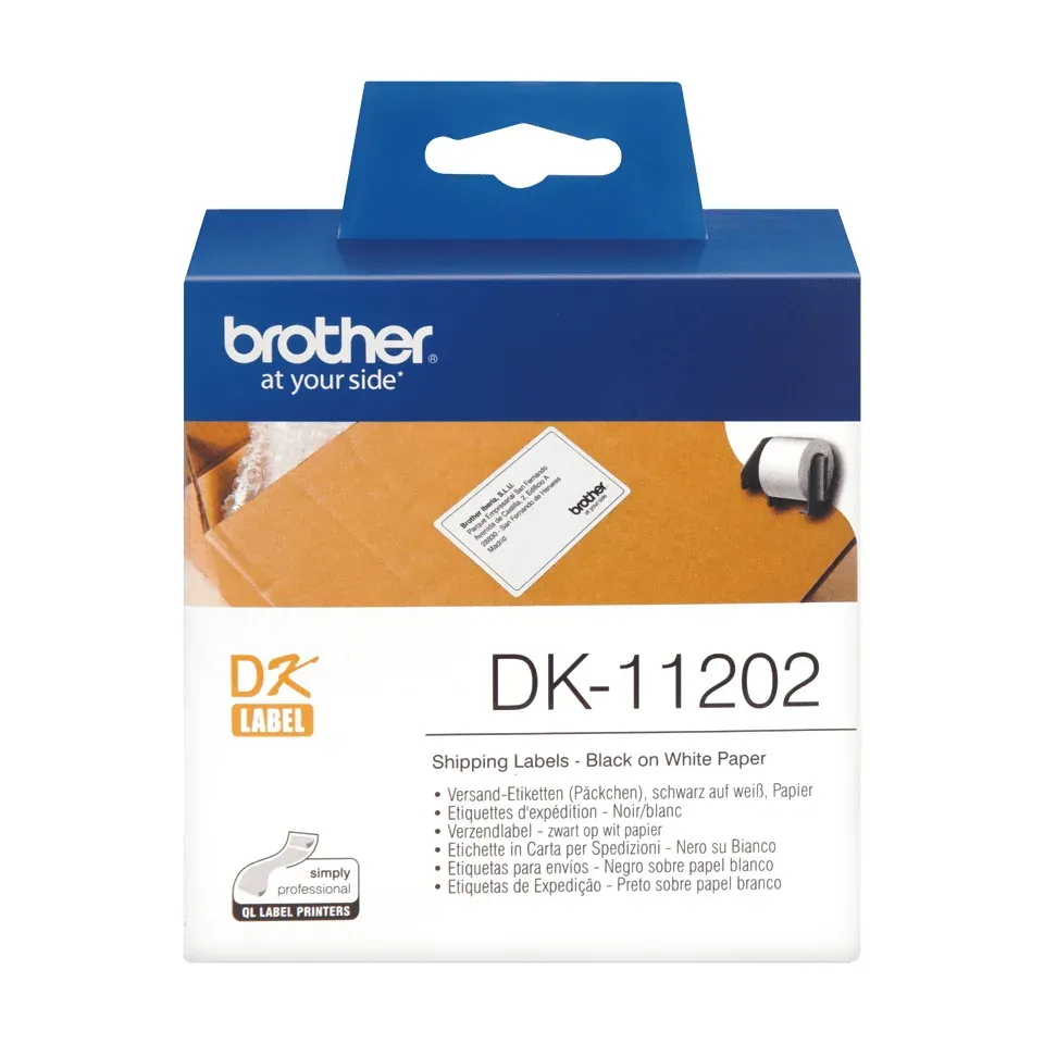 BROTHER DK-11202- papírová etiketa (62x100mm - 300ks)