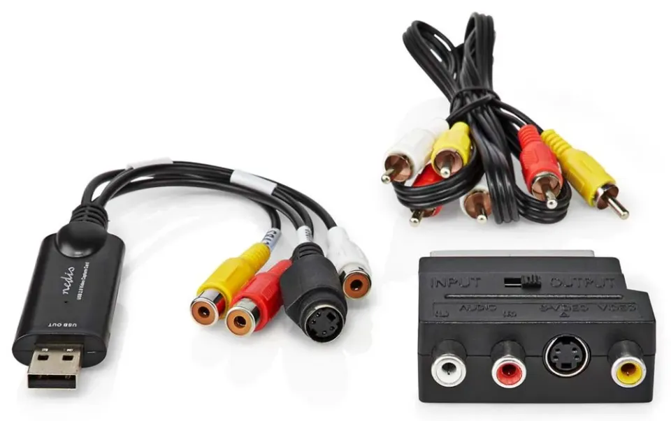 Nedis VGRRU101BK - Video Převodník | USB 2.0 | 480p | A / V kabel / Scart