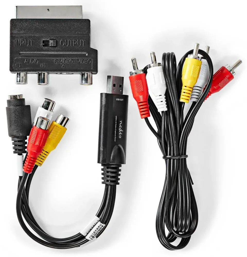 Nedis VGRRU101BK - Video Převodník | USB 2.0 | 480p | A / V kabel / Scart