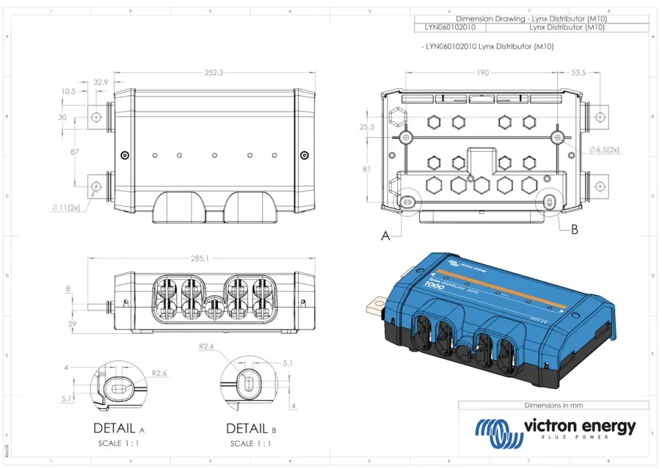 Victron Lynx Distributor (M10)