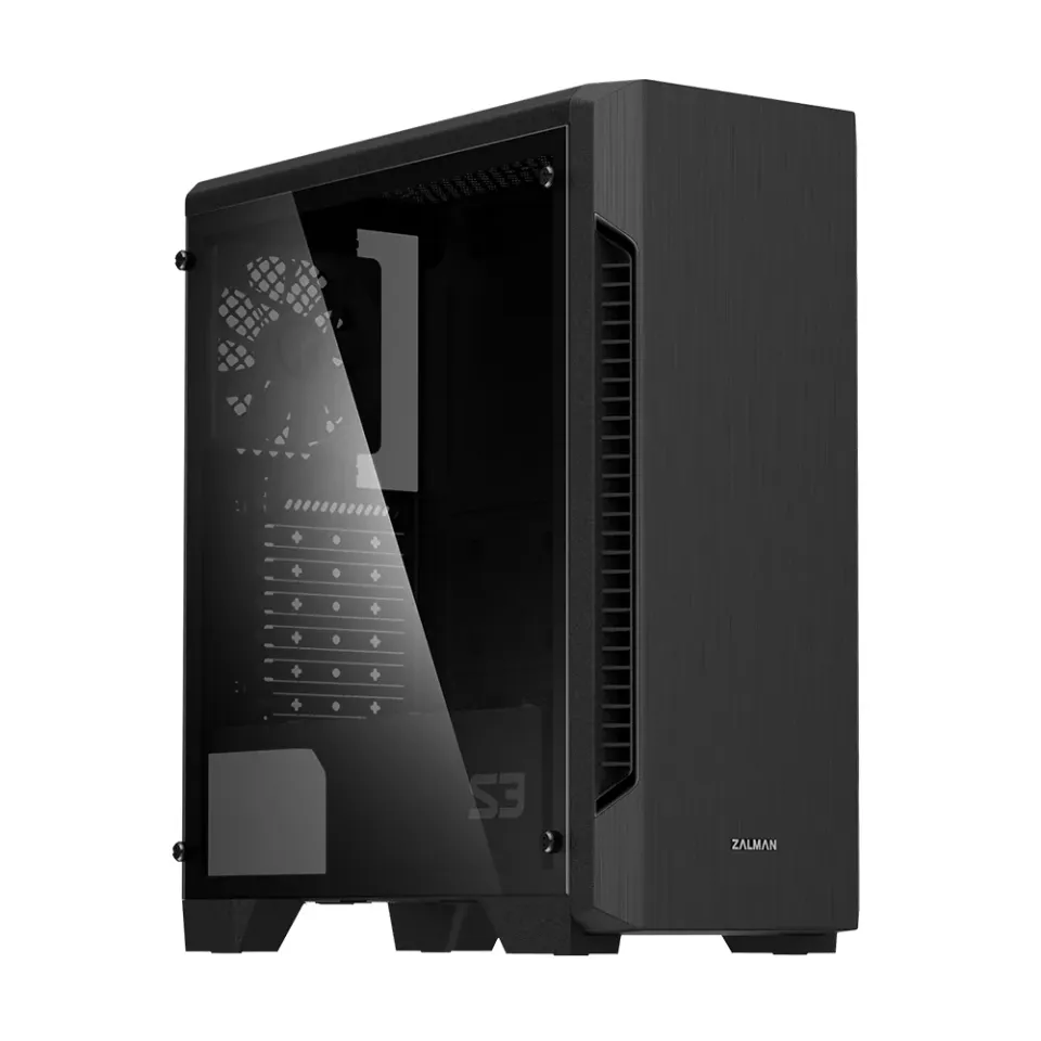 Zalman skříň S3 TG / Middle tower / ATX / USB 3.0 / USB 2.0 / temperované sklo