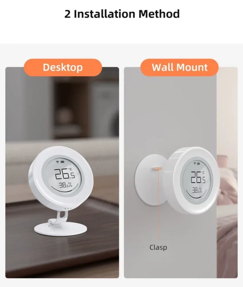 IMMAX NEO SMART senzor teploty a vlhkosti, s displejem, Zigbee 3.0, TUYA