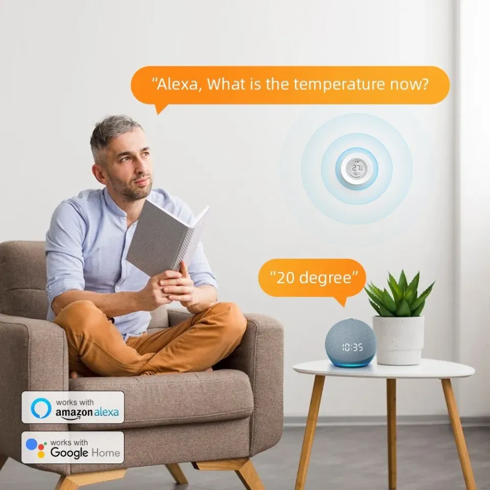 IMMAX NEO SMART senzor teploty a vlhkosti, s displejem, Zigbee 3.0, TUYA