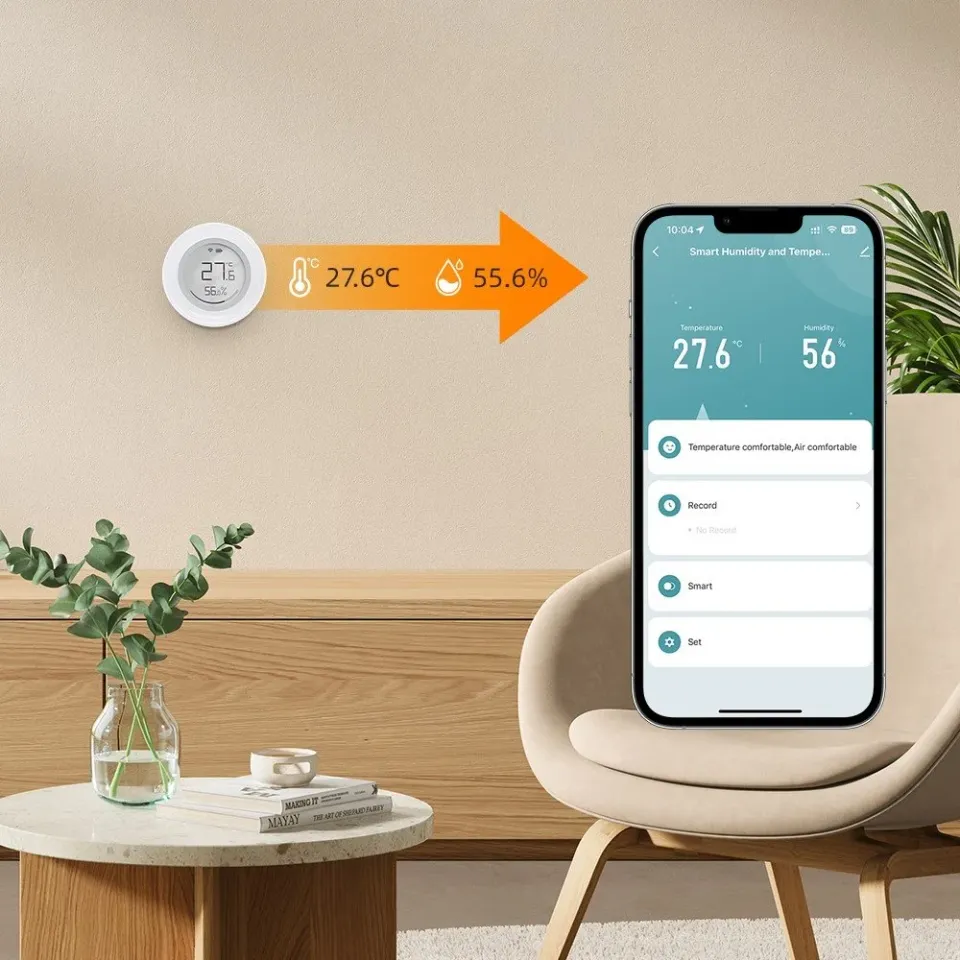IMMAX NEO SMART senzor teploty a vlhkosti, s displejem, Zigbee 3.0, TUYA