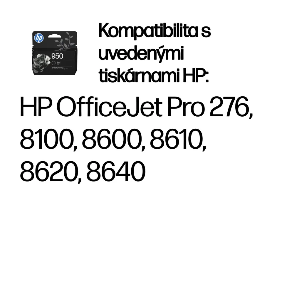 HP CN049AE náplň č.950 černá malá (cca 1000 stran, black, pro OJ 8100, 8600)
