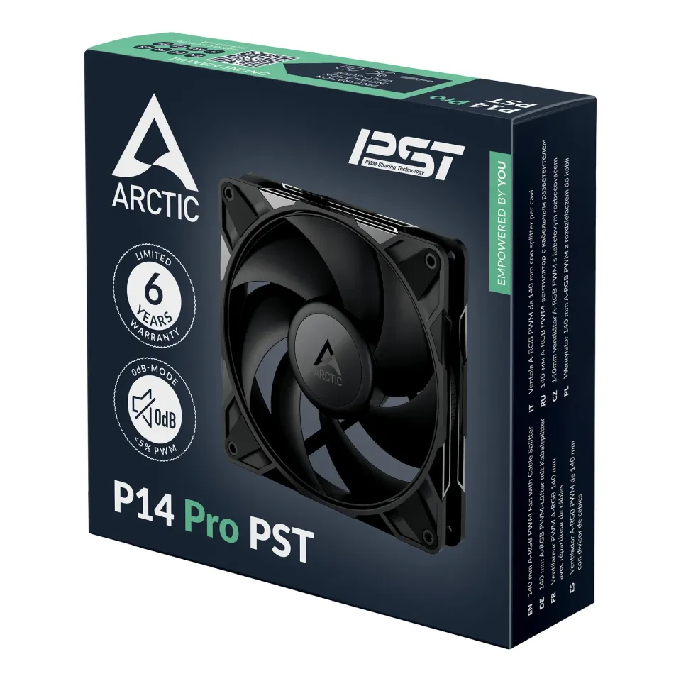 ARCTIC P14 Pro PST ventilátor - 140mm, black