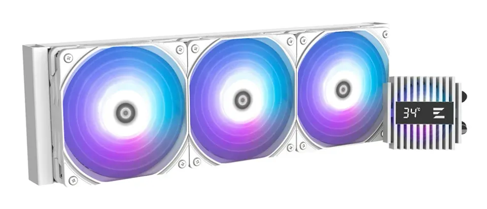 Zalman vodní chladič ALPHA2 A36 White / 3 x 120 mm / PWM / ARGB / bílý