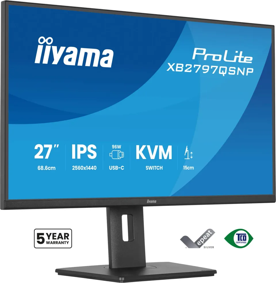 iiyama ProLite/XB2797QSNP-B1/27"/IPS/QHD/75Hz/1ms/Černá/5R