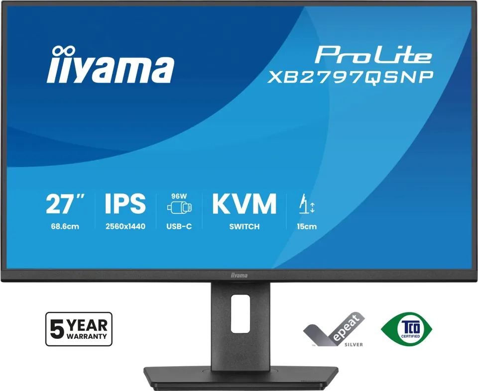 iiyama ProLite/XB2797QSNP-B1/27"/IPS/QHD/75Hz/1ms/Černá/5R