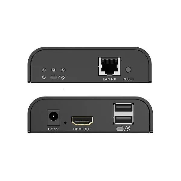 XtendLan HDMI přenos po LAN, pouze přijímač, IP/UDP, 100Mbps@1080p, přenos USB, funkce KVM