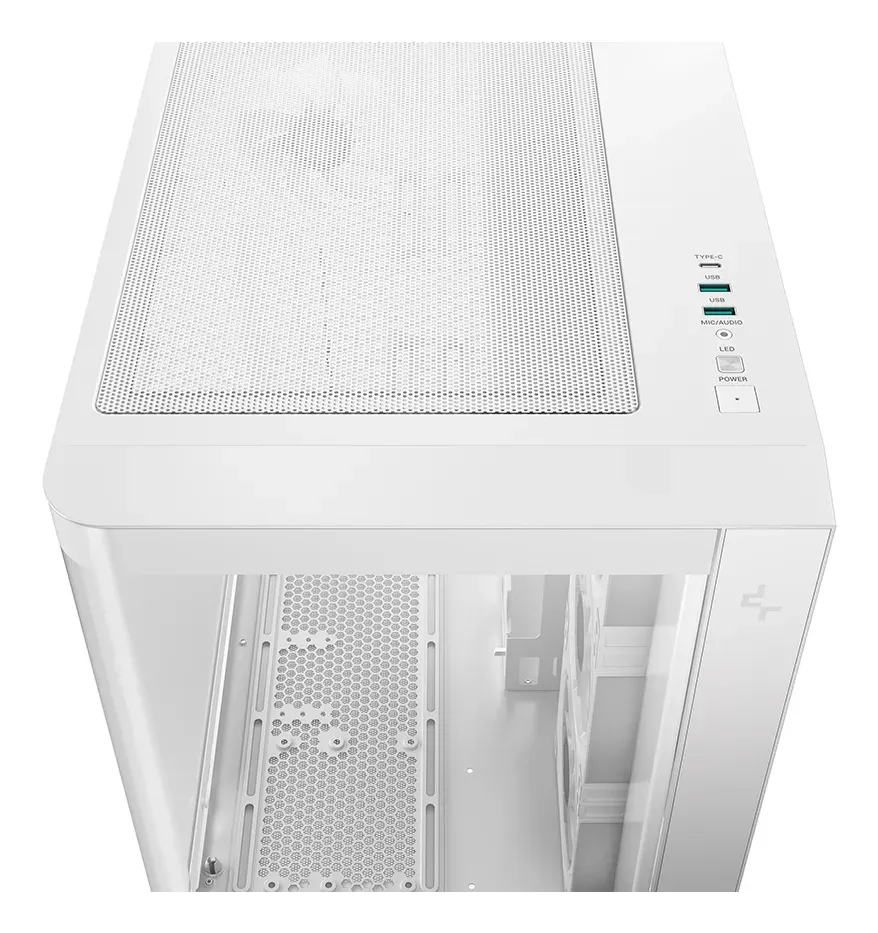 DEEPCOOL Case CG530U 4F WH, ATX, Průhledná bočnice, 4x120mm ARGB Fan, bílá