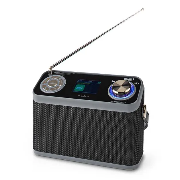 Nedis RDDB5110BK - DAB+ Rádio- Stolní Provedení/ DAB+ / FM | 2.4 " | Digitální |