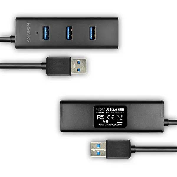 AXAGON HUE-S2B, 4x USB3.0 CHARGING hub, micro USB nap. konektor