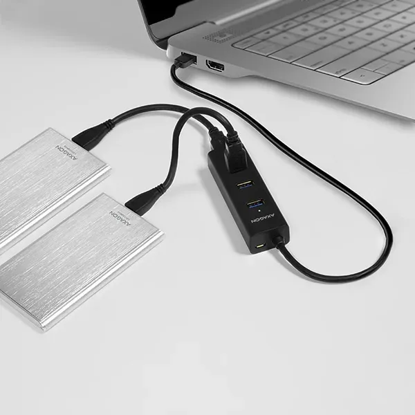 AXAGON HUE-S2B, 4x USB3.0 CHARGING hub, micro USB nap. konektor