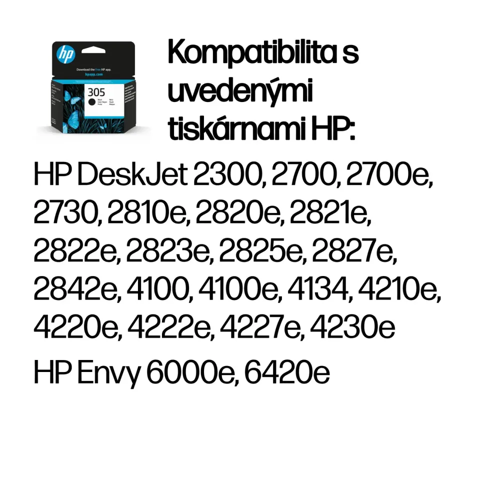HP 3YM61AE náplň č.305 černá cca 120 stran (pro DJ 2320, 2720, 4120]