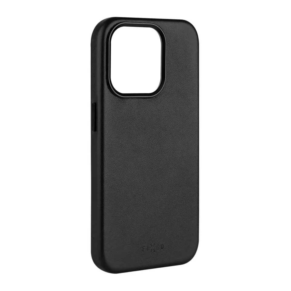 FIXED MagLeather kožený kryt iPhone 15PM, černý